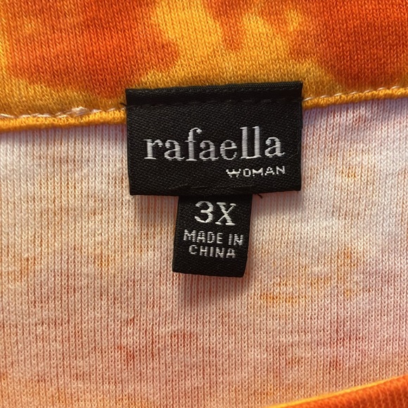 NWT Fabulous Rafaella Tie Dye Tee, size 3X - Picture 2 of 4